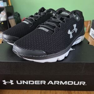 Under Armour Black and White Athletic Sneakers